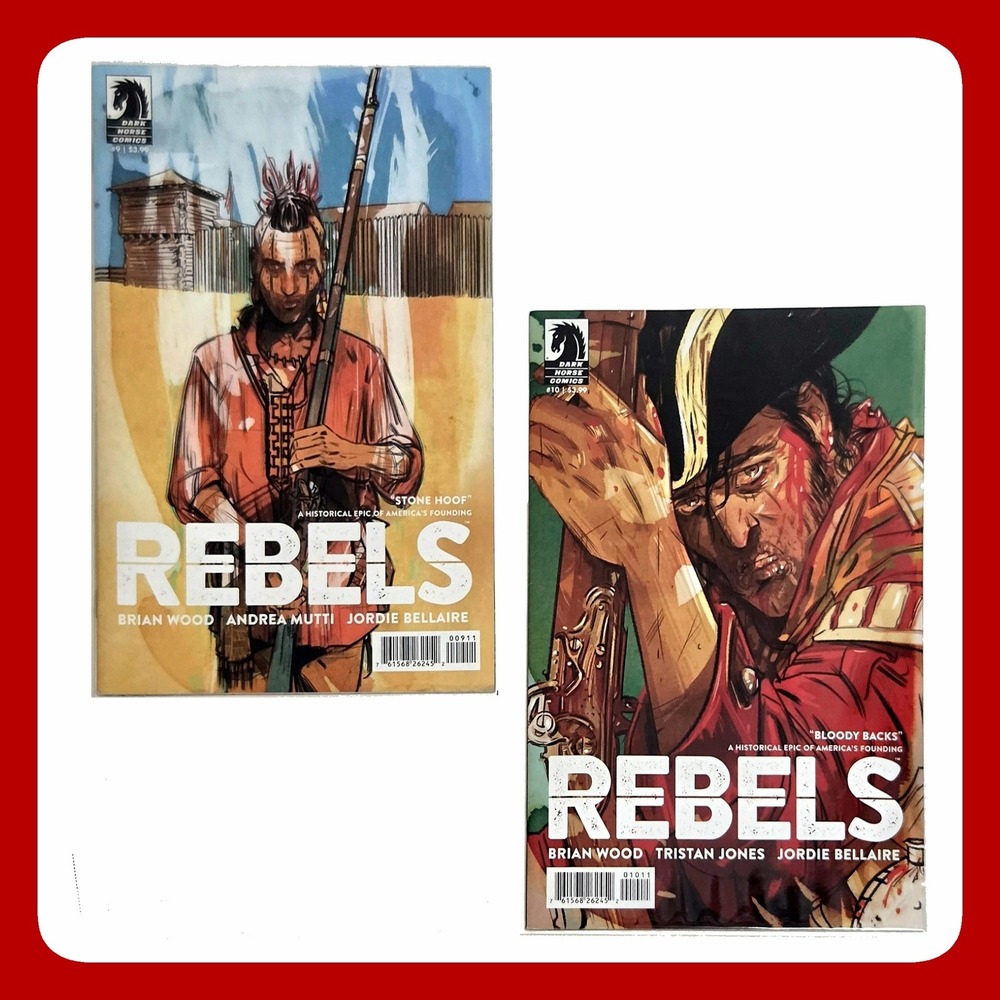 Rebels #9 #10 Comic Book Lot Dark Horse 2015 SET Brian Wood Historical Fiction